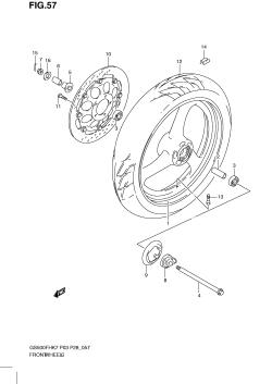 057 - FRONT WHEEL