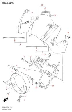 452G - HEADLAMP COVER (SV650XAU:L9:E02)