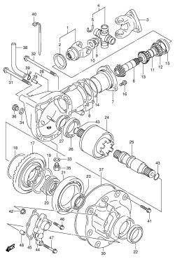 23A - FINAL BEVEL GEAR (FRONT)(MODEL K1)