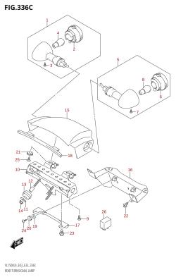 336C - REAR TURNSIGNAL LAMP (VL1500T:L9:E03)