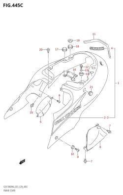 445C - FRAME COVER (GSX1300R:K6)