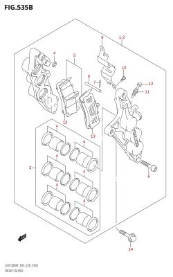 535B - FRONT CALIPER (K3)