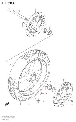 530A - FRONT WHEEL (SV650,SV650S)