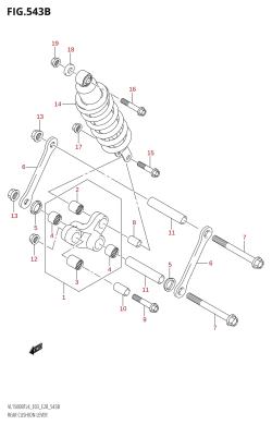 543B - REAR CUSHION LEVER (E28)