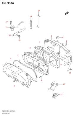 330A - SPEEDOMETER (AN650:L3:E03)