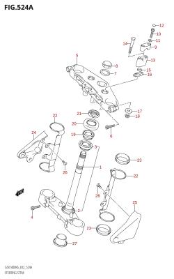 524A - STEERING STEM
