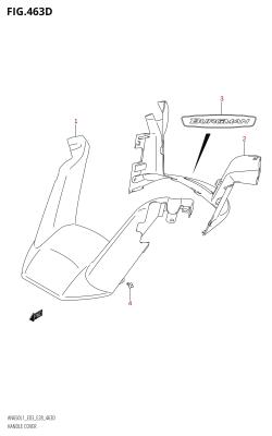 463D - HANDLE COVER (AN650A:L1:E33)