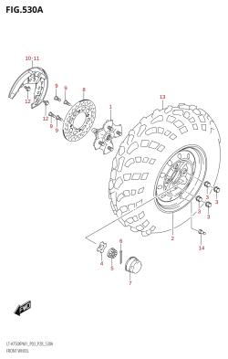 530A - FRONT WHEEL (LT-A750XP)