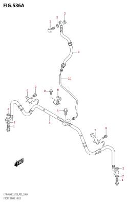 536A - FRONT BRAKE HOSE