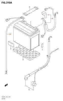 310A - BATTERY (DL650:L1:E02)