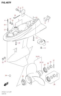 407F - GEAR CASE (DF140AT:E11)