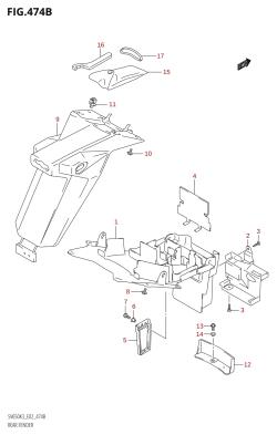 474B - REAR FENDER (K4,K5,K6,K7)