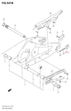 541B - REAR SWINGINGARM (GSX-R750:L2:E24)
