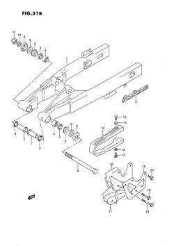 31B - REAR SWINGING ARM (MODEL L)