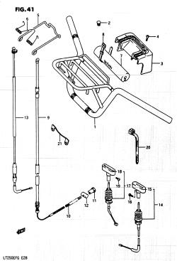 041 - HANDLEBAR - CONTROL CABLE