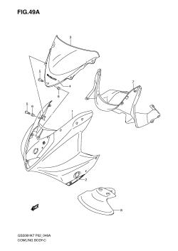 49A - COWLING BODY (GS500FHK8)