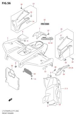 056 - FRONT FENDER (LT-A750XPZL3 P17)