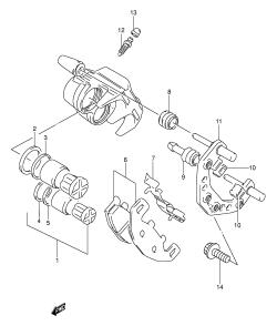 046 - FRONT CALIPER (MODEL K /​ L /​ M /​ N /​ P /​ R /​ S)