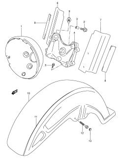 043 - FRONT FENDER (MODEL W /​ X)