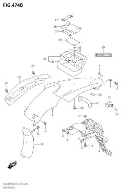 474B - REAR FENDER (DR-Z400SM)