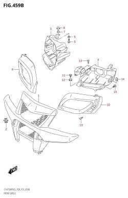 459B - FRONT GRILLE (LT-A750XPV:L5:P33)