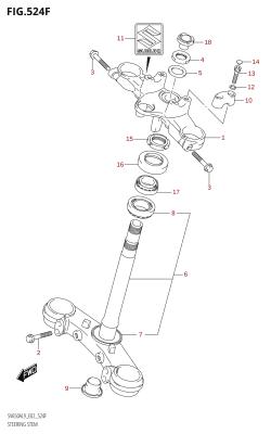 524F - STEERING STEM (SV650AU:L9:E19)