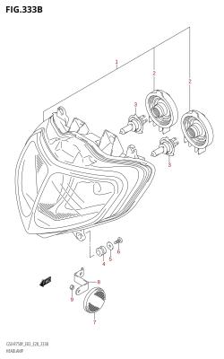 333B - HEADLAMP (K2,K3)