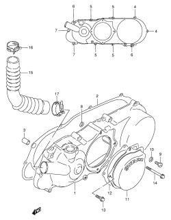 004 - CRANKCASE LEFT COVER