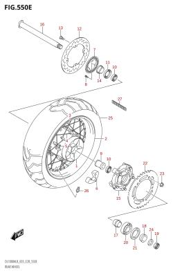 550E - REAR WHEEL (DL1000XA:L8:E28)
