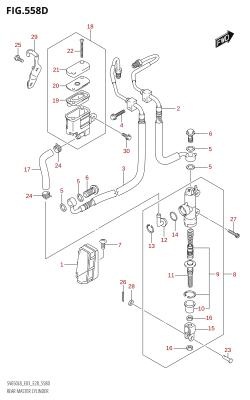558D - REAR MASTER CYLINDER (SV650A:L8:E33)