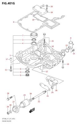 401G - ENGINE HOLDER (DF140AT:E40)