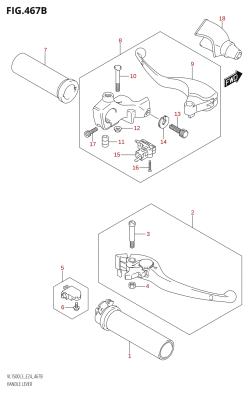 467B - HANDLE LEVER (VL1500B:L3:E24)