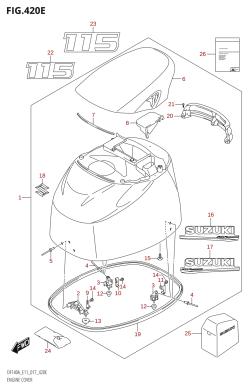 420E - ENGINE COVER (DF115AZ:E40)