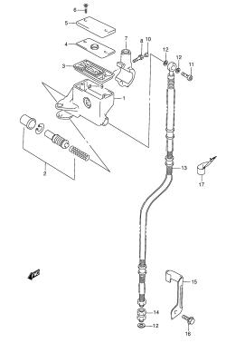 053 - FRONT MASTER CYLINDER (MODEL W /​ X /​ Y /​ K1)