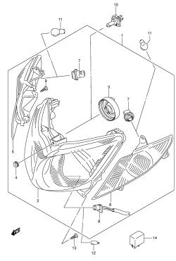 028 - FRONT COMBINATION LAMP (MODEL K3 /​ K4)