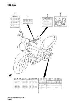 42A - LABEL (MODEL K4 /​ K5 /​ K6)