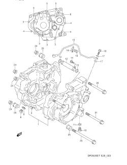 003 - CRANKCASE (MODEL L /​ M /​ N /​ P)