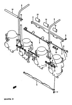 12A - CARBURETOR FITTINGS (MODEL J /​ K)
