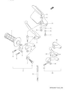 038 - LEFT HANDLE LEVER (MODEL L /​ M /​ N /​ P)