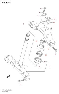 524A - STEERING STEM