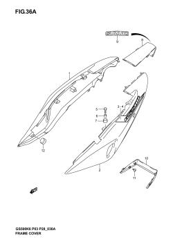 36A - FRAME COVER (GS500K4 P28)