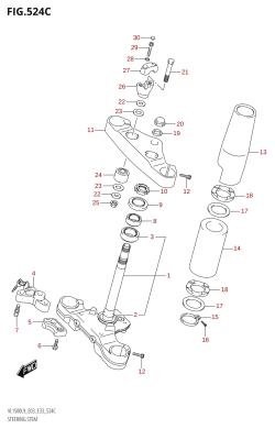 524C - STEERING STEM (VL1500T:L9:E03)