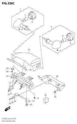 336C - REAR TURNSIGNAL LAMP (VL1500B:L8:E33)