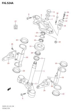 524A - STEERING STEM (SV650,SV650A)