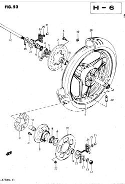 052 - REAR WHEEL