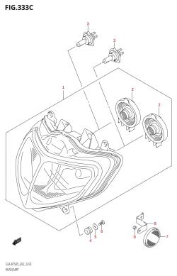 333C - HEADLAMP ((K2,K3):E24)