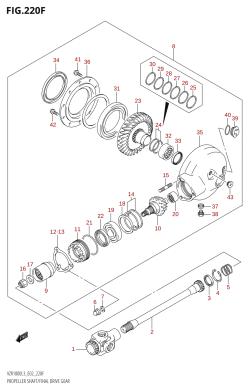 220F - PROPELLER SHAFT /​ FINAL DRIVE GEAR (VZR1800Z:L3:E19)
