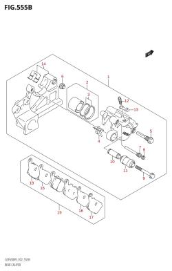 555B - REAR CALIPER (GSF650A,GSF650SA,GSF650UA,GSF650SUA)