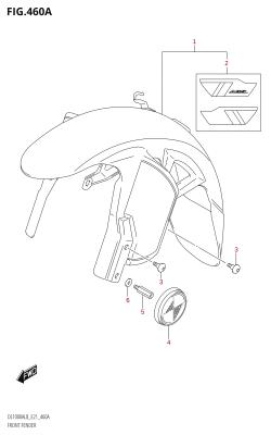 460A - FRONT FENDER (DL1000A:L8:E21)