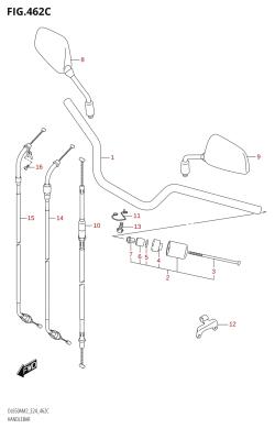 462C - HANDLEBAR (DL650XA:M2:E24)